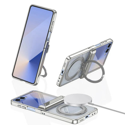 Clear Magnetic Ring Kickstand Case