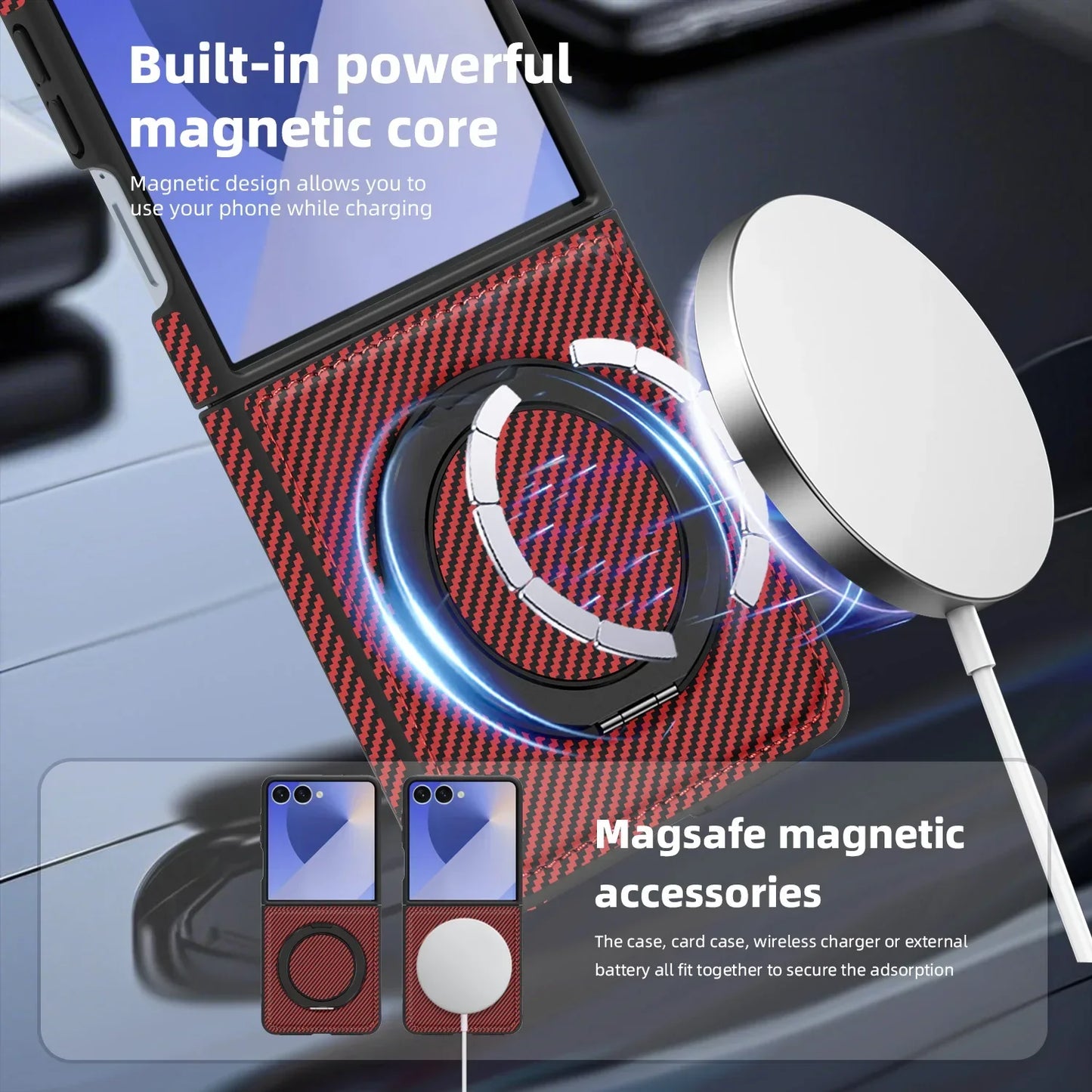 Carbon Fiber Magnetic Case