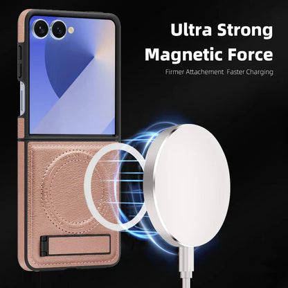 Leather Magnetic Stand Case