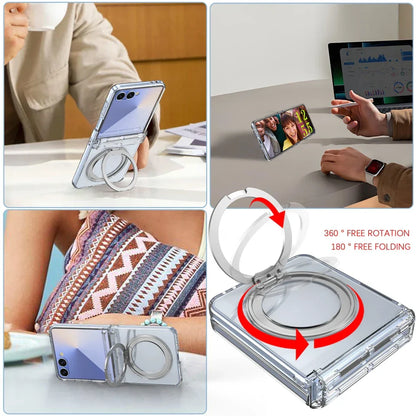 Clear Magnetic Ring Kickstand Case