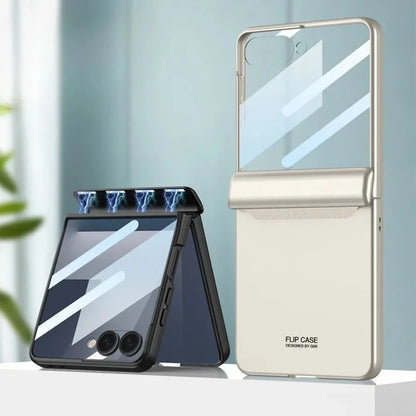 Magnetic Hinge Protection Case with Screen Protector
