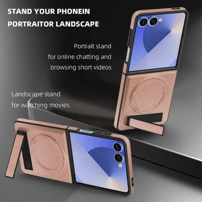Leather Magnetic Stand Case